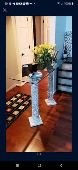 1/4" THICK BEVELED GLASS TOP 16" x 52"