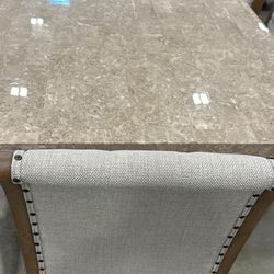 Seven piece new dining table set on sale