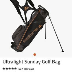 Cobra Ultralight Sunday Golf Bag With Club Covers (see description)  