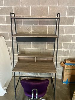 Ladder Desk and Computer Chair