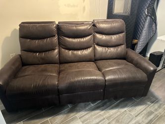 Brown Recliner Sofa