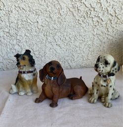 Home Interiors and gift Vintage Best Friends Dog figurines set of 3 - 2002