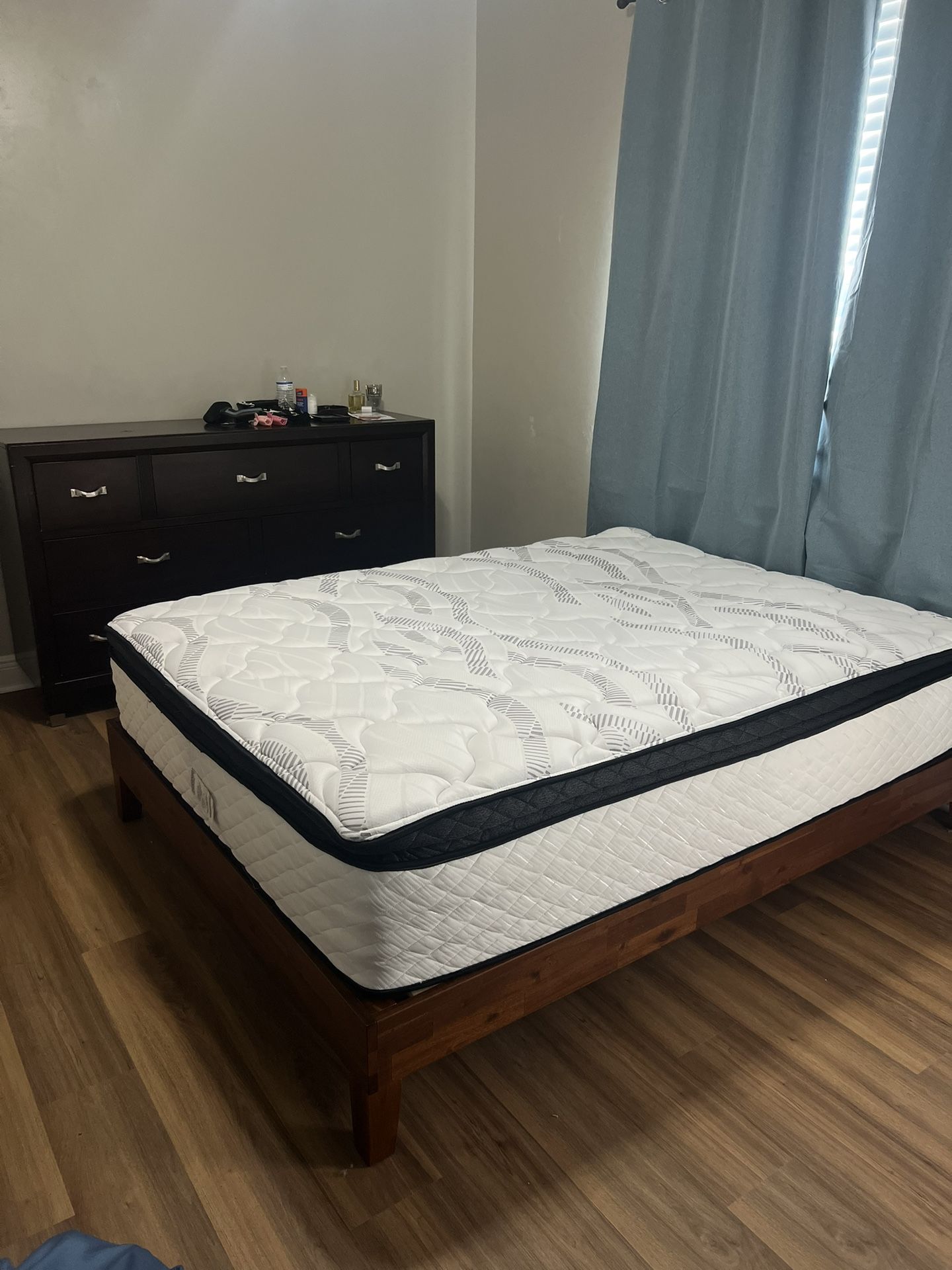 Queen bed And frame