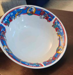 Gibson 2002 Looney Tunes Bugs Bunny Football Ceramic Soup/Cereal Bowl