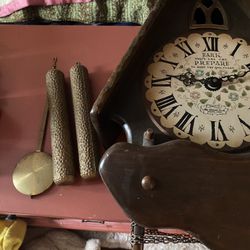 Absolutely Beautiful Eight Day Movement New England Clock Company Wall Clock