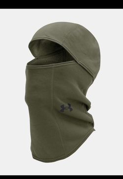 Under Armour Men's UA Coldgear Infrared Hood Balaclava Face Mask Marine OD Green