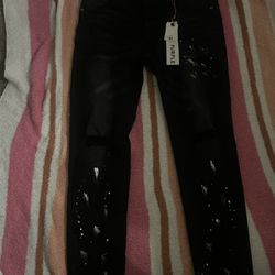 purple jeans