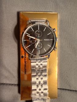 Fossil men’s watch new black
