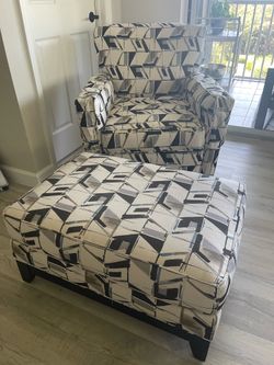 Chair  & Ottoman - Ethan Allen