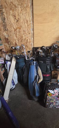 Tons of golf clubs