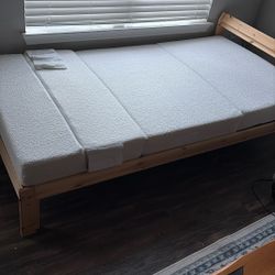 IKEA Bed With Folded Mattress 