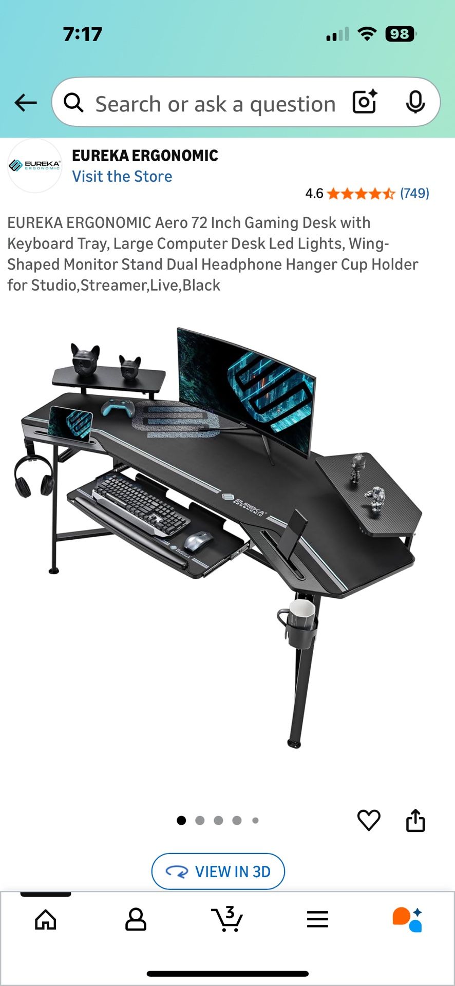 Gaming Desk and Gaming Chair