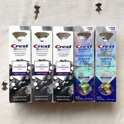 Crest 3D White Toothpaste Bundle of 5