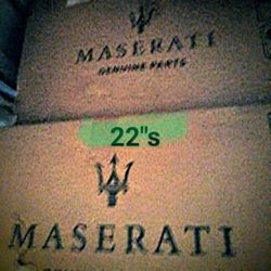 22 Inch Mazzarati Black Rims