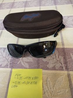 Maui Jim prescriptions sunglasses with case.