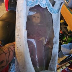 Ceramic Victorian Dolls. Never Out Of Box, But Boxes  Have Seen Better