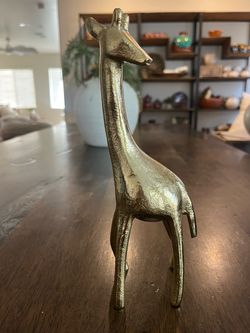 Brass Giraffe Figurine