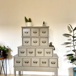 15 Drawer Card Catalog Cabinet