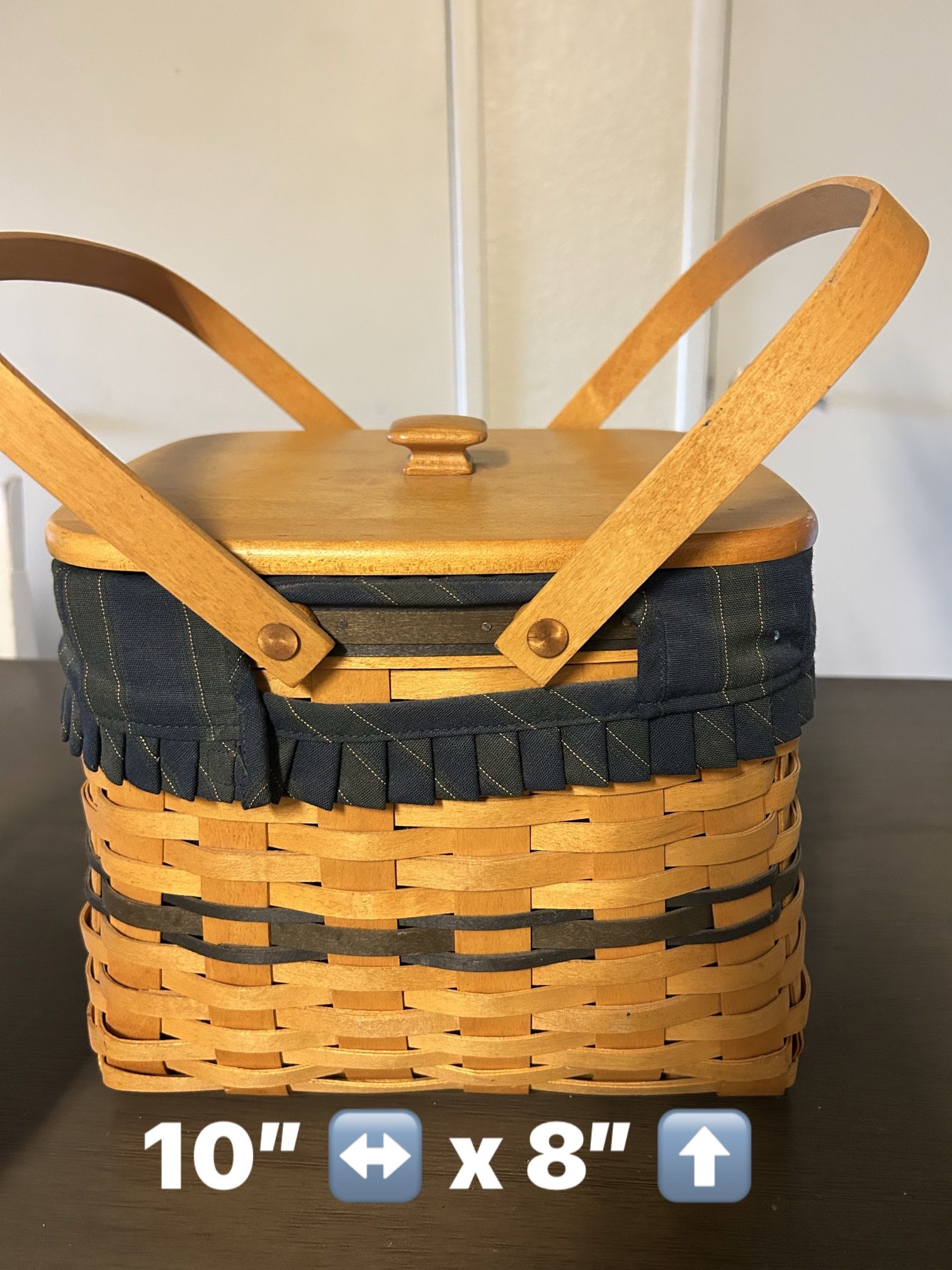 Longaberger Basket W/lid