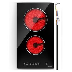 Noxton 2 Burner Built-In 12” Electric Cooktop