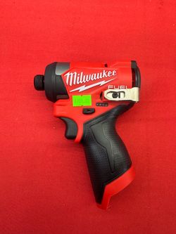 $100 New Milwaukee M12 FUEL 12V Lithium-Ion Brushless Cordless 1/4 in. Hex Impact Driver (Tool-Only)