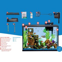 37 Gallón Fish Tank Kit
