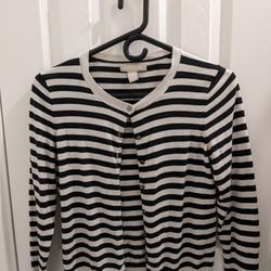 Banana Republic Striped B&W Cardigan 