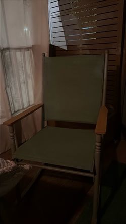 Two Rocking Chairs with Wood Arms