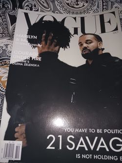 Vogue 21 Savage And Drake Promo Magazine