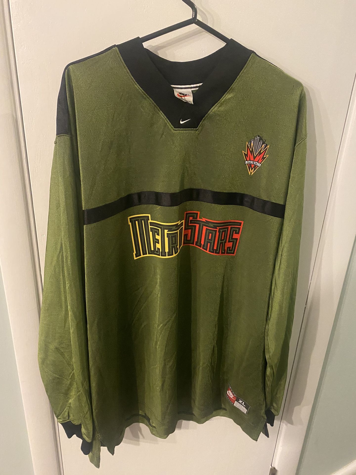 New York Metrostars Soccer Jersey XL Nike MLS Tony Meola Men's