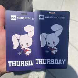 Anime Expo Thursday $80 Each 