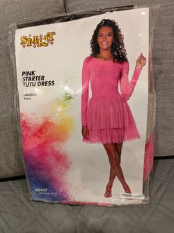 Halloween pink starter tutu dress - adult medium
