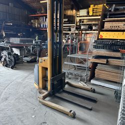 Big Joe walk behind stacker forklift