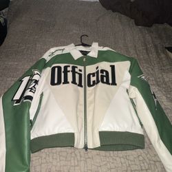 BoohooMAN Cropped Fit Leather Jacket. 