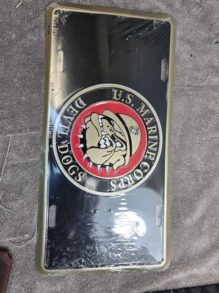 US MARINES CORPS LICENSE PLATES