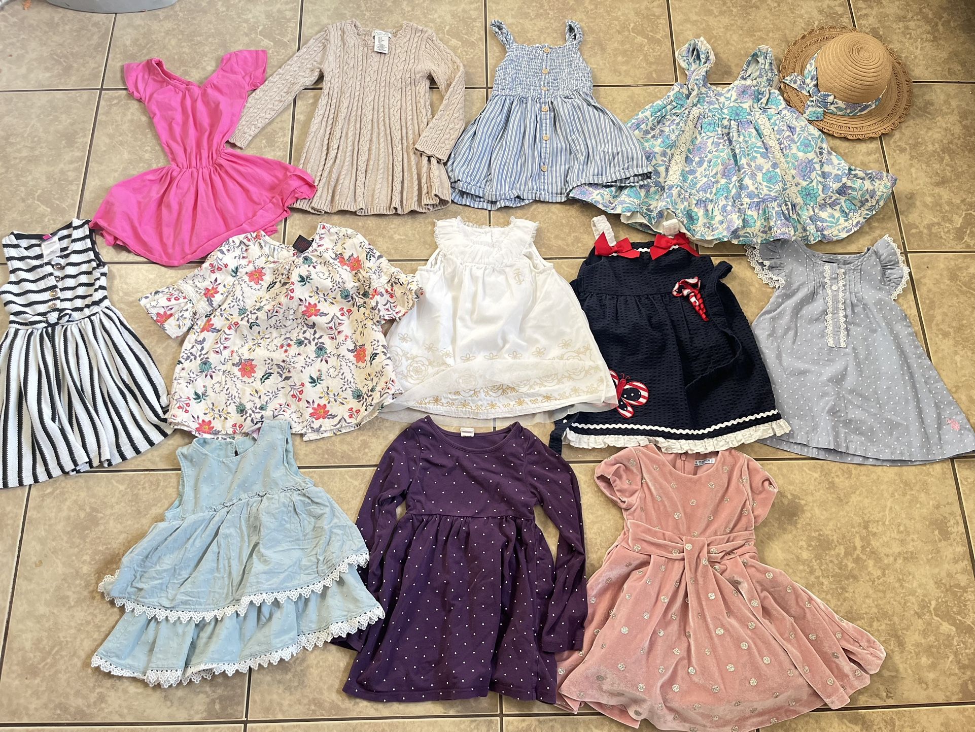 Dresses Sz 24m And 2T