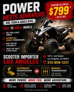 🏁 ATV SEASON IS HERE – BIG SAVINGS AT SCOOTER IMPORTER LOS ANGELES! 🏁