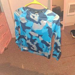 Russell Blue Black Gray Shirt