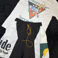Rhude Shorts X Casablanca T-shirt 