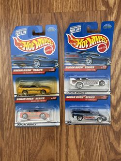 Sugar Rush Series Hot Wheels - Lot of 4