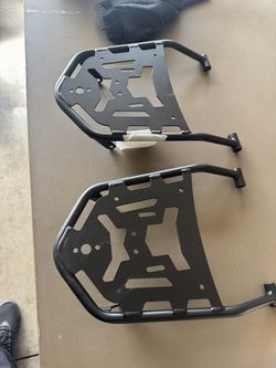 Motorcycles parts rear rack $35 each motorcycle seat $150 saddle bags $50  gas tank $25