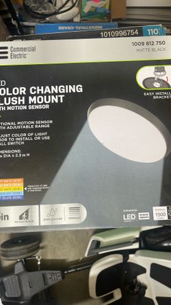 Led Color Changing Flesh Mount With Sensor