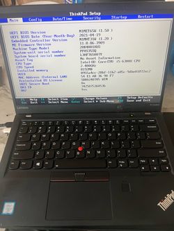 Lenovo Thinkpad x1 Carbon 5th Gen as is