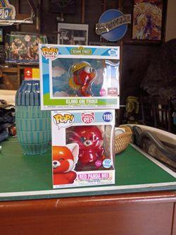 Funko pop Elmo and Red panda Mei
