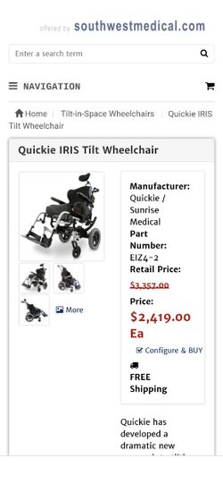 Full Handicap Chair Very High End