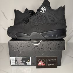 Brand New Jordan 4 Black Cat Size 7Y