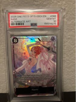 Op15 Nami Alternate Art PSA 10