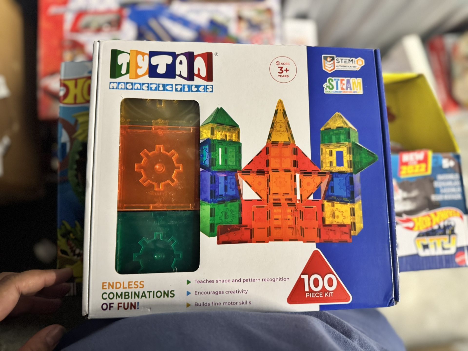 Tytan Magnetic Tiles and Building Blocks 100pcs