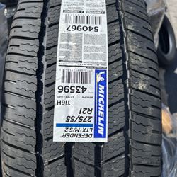 MICHELIN 275/55/21.  Tires.  Defender