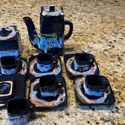 Ceramic Espresso Coffee Set from Cuba
